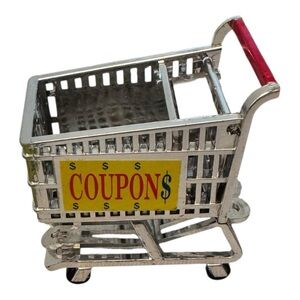 Acme Mini Shopping Cart Refrigerator Magnet dollhouse 2 Inch Vintage 1992